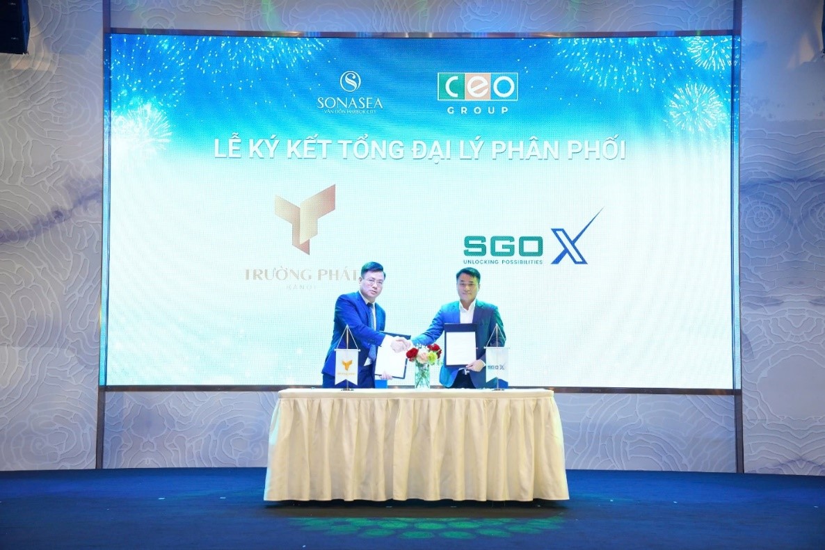 Lễ k&yacute; kết giữa Trường Ph&aacute;t H&agrave; Nội v&agrave; Tập đo&agrave;n Đầu tư bất động sản SGO X.