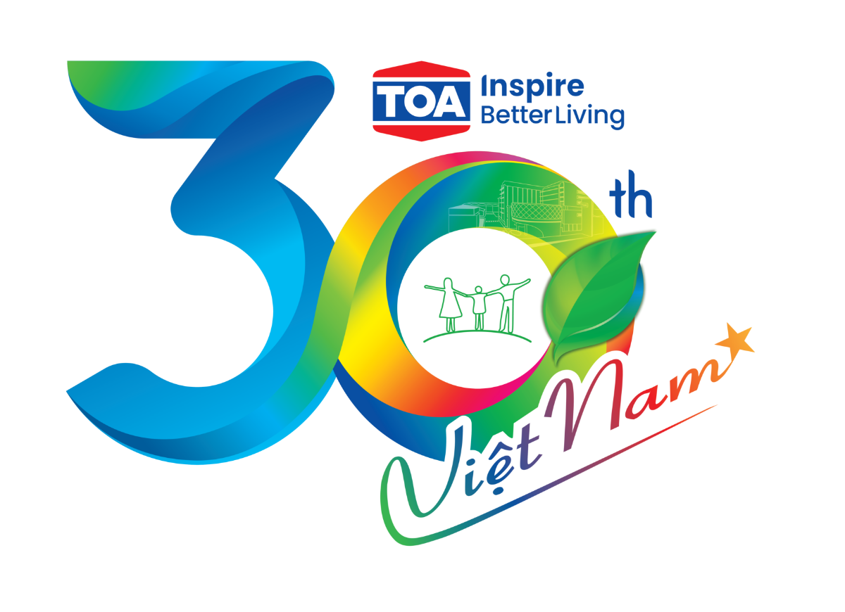 Logo ch&iacute;nh thức mừng kỷ niệm 30 năm th&agrave;nh lập Sơn TOA Việt Nam.