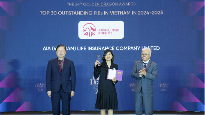 AIA Vietnam honored at the Golden Dragon Awards 2025