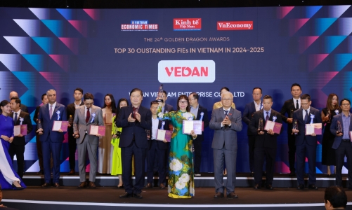 Vedan Việt Nam đón nhận danh hiệu Rồng vàng 2025