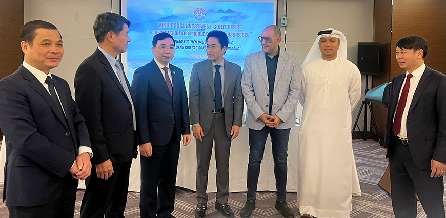 Đoàn công tác tỉnh Vĩnh Phúc gặp gỡ các doanh nghiệp UAE.