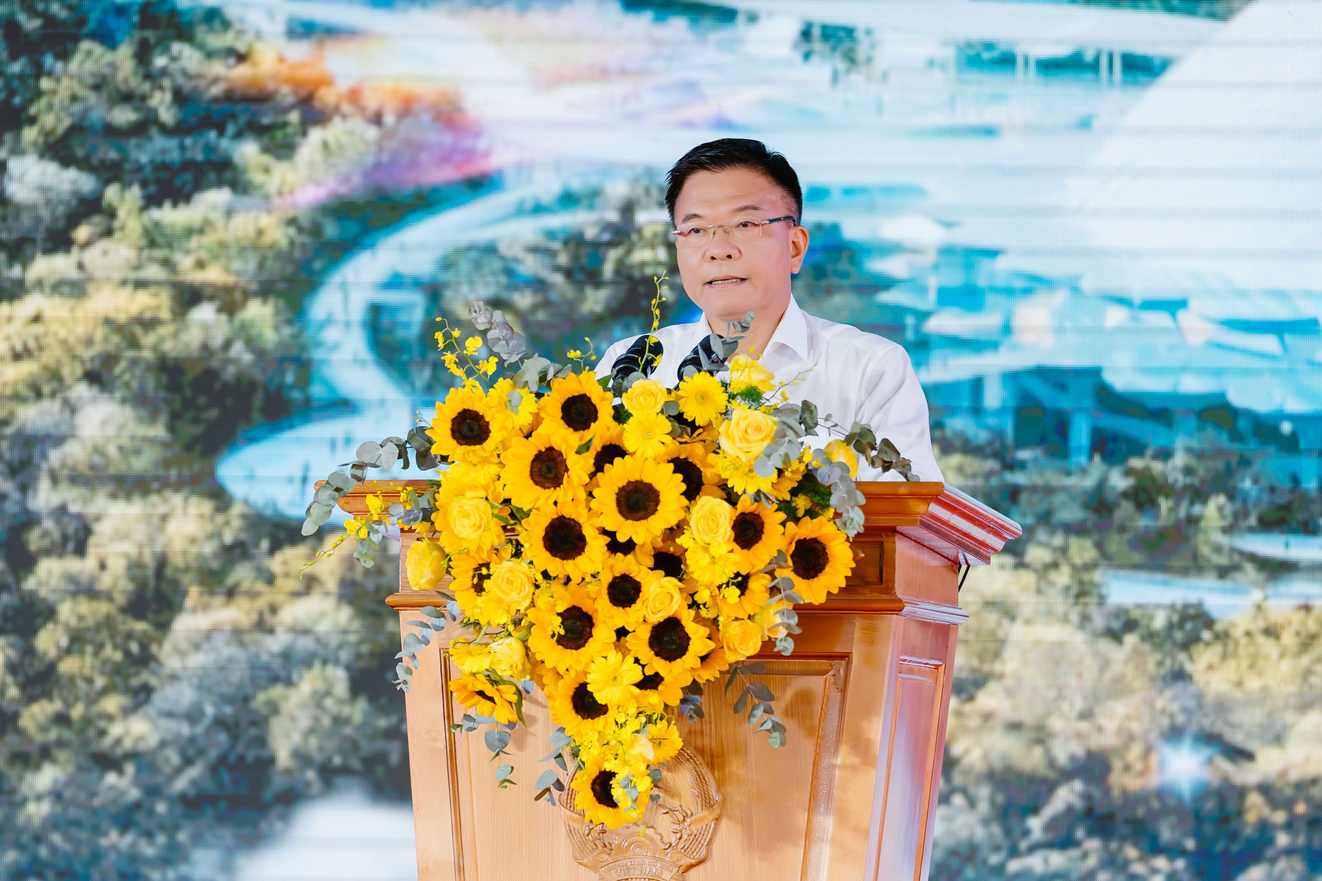 Phó Thủ tướng Chính phủ Lê Thành Long phát biểu tại buổi lễ