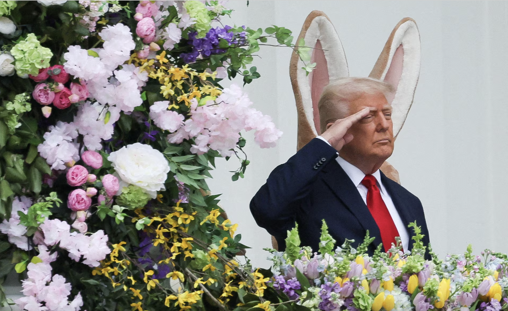 Tổng thống Mỹ Donald Trump trong Lễ Phục sinh ở Nhà Trắng hôm 21/4 - Ảnh: Reuters.