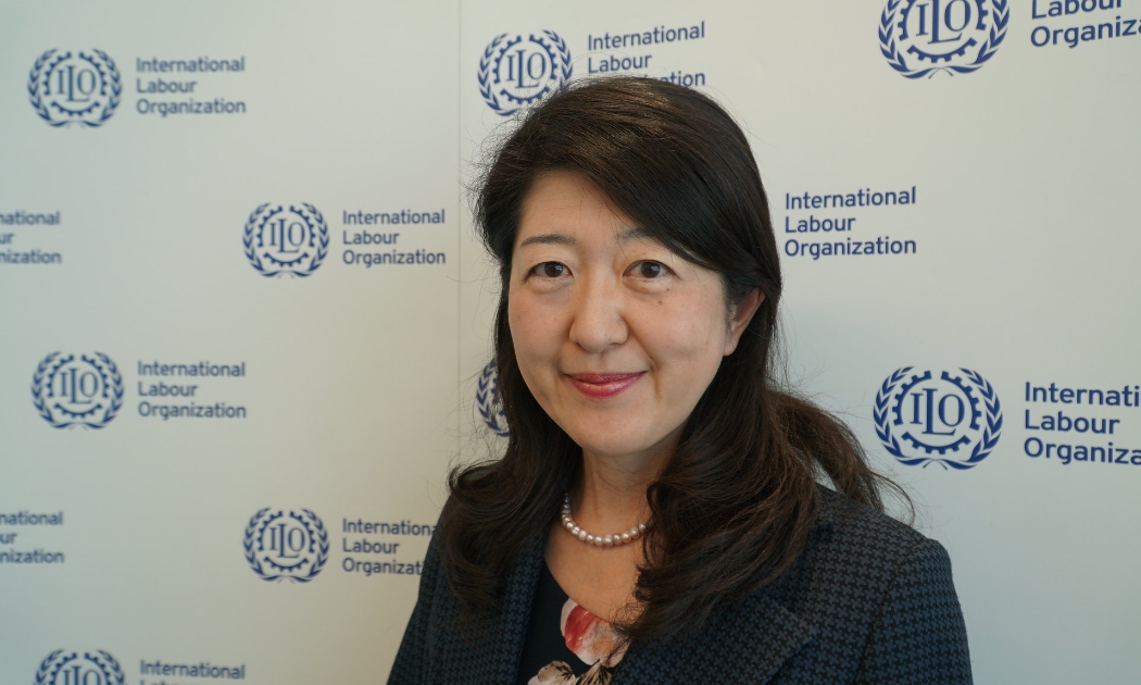 Bà Kaori Nakamura-Osaka, Giám đốc Khu vực Châu Á – Thái Bình Dương, Tổ chức Lao động Quốc tế (ILO) nhấn mạnh chuyển đổi số là cơ hội để xây dựng nơi làm việc an toàn, lành mạnh hơn. Ảnh: ILO.