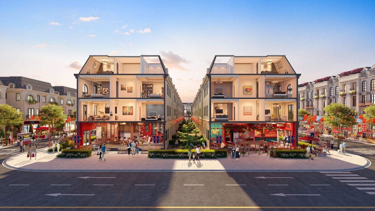 Shophouse Economy City - Kh&ocirc;ng gian thương mại hiện đại.