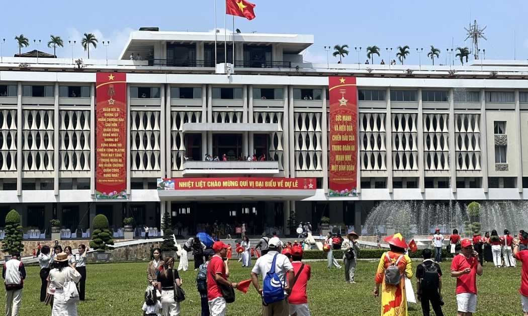 Dinh Độc Lập là một trong những địa điểm thu hút lượng lớn khách tham quan trong kỳ nghỉ lễ 30/4 vừa qua.