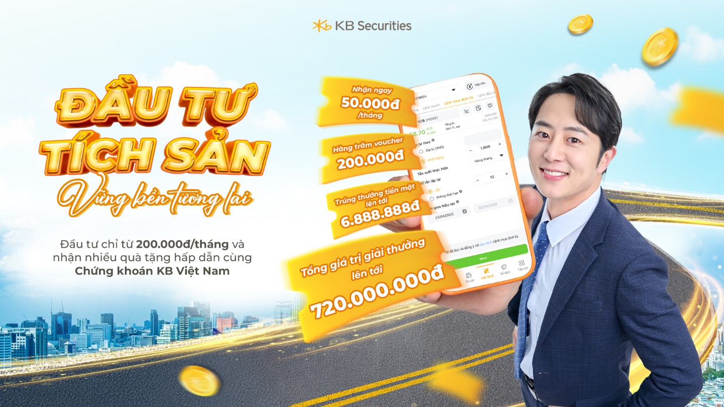 Nhận ngay thật nhiều ưu đãi khi mua cổ phiếu định kỳ thông qua ứng dụng KB Buddy hoặc Web KB Buddy WTS.