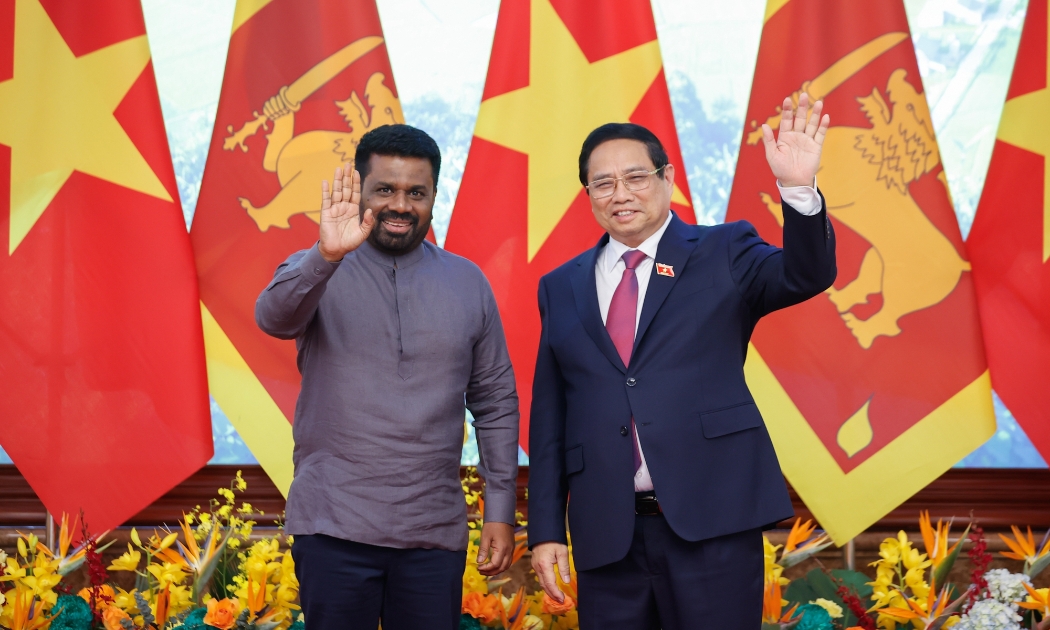 Thủ tướng Phạm Minh Chính và Tổng thống Sri Lanka Anura Kumara Dissanayaka - Ảnh: VGP