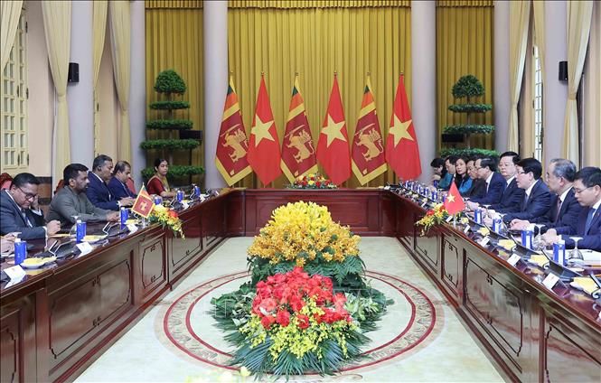 Quang cảnh hội đàm - Ảnh: TTXVN