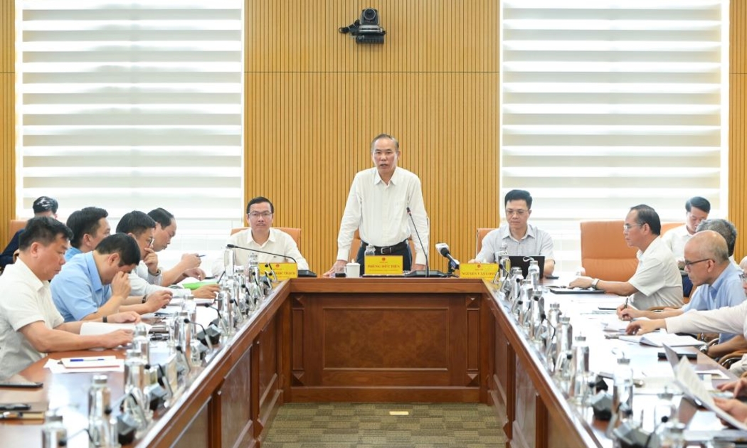 Thứ trưởng Phùng Đức Tiến chủ trì họp báo chiều 5/5/2025.