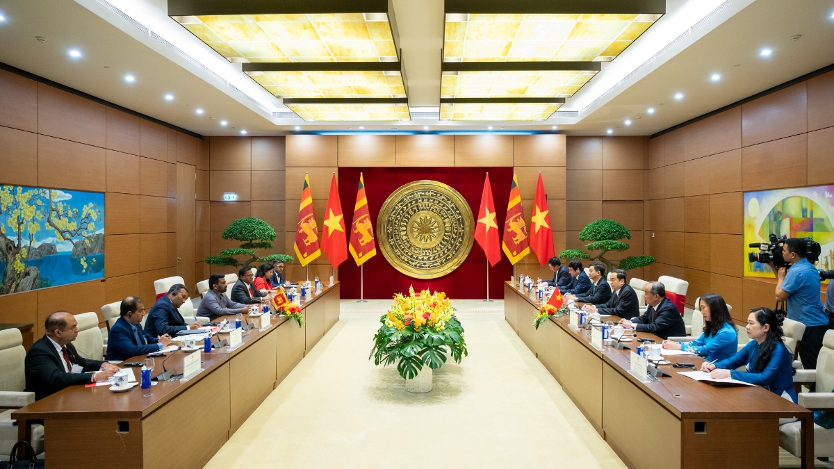 Chủ tịch Quốc hội Trần Thanh Mẫn hội kiến Tổng thống Sri Lanka Anura Kumara Dissanayaka - Ảnh: Quochoi.vn