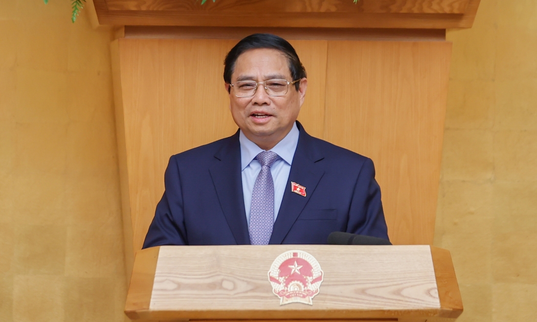 Thủ tướng phát biểu tại phiên họp - Ảnh: VGP
