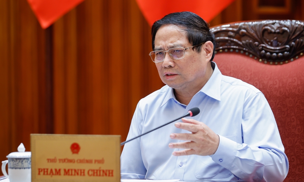 Thủ tướng Phạm Minh Chính phát biểu tại cuộc họp - Ảnh: VGP