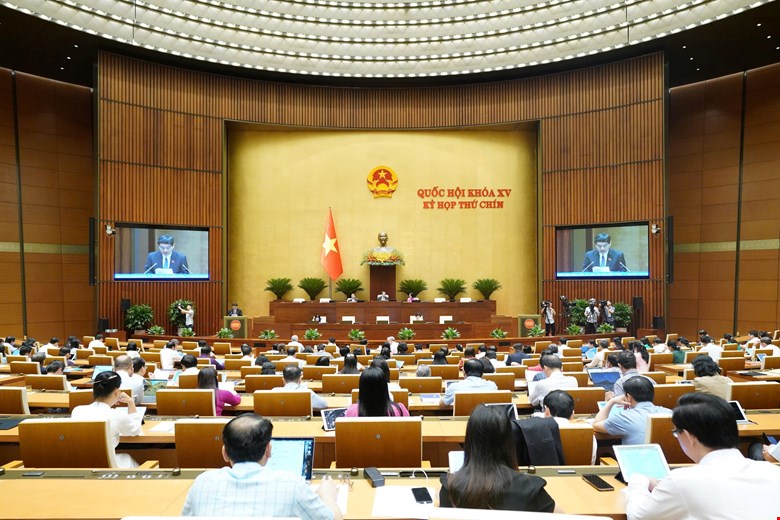 Toàn cảnh phiên họp. Ảnh: Quochoi.vn.