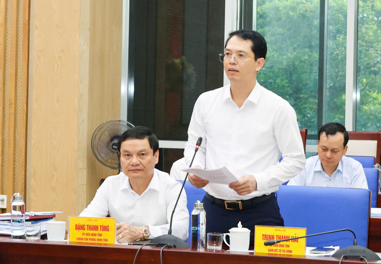 Ông Trịnh Thanh Hải, Giám đốc Sở Tài chính Nghệ An