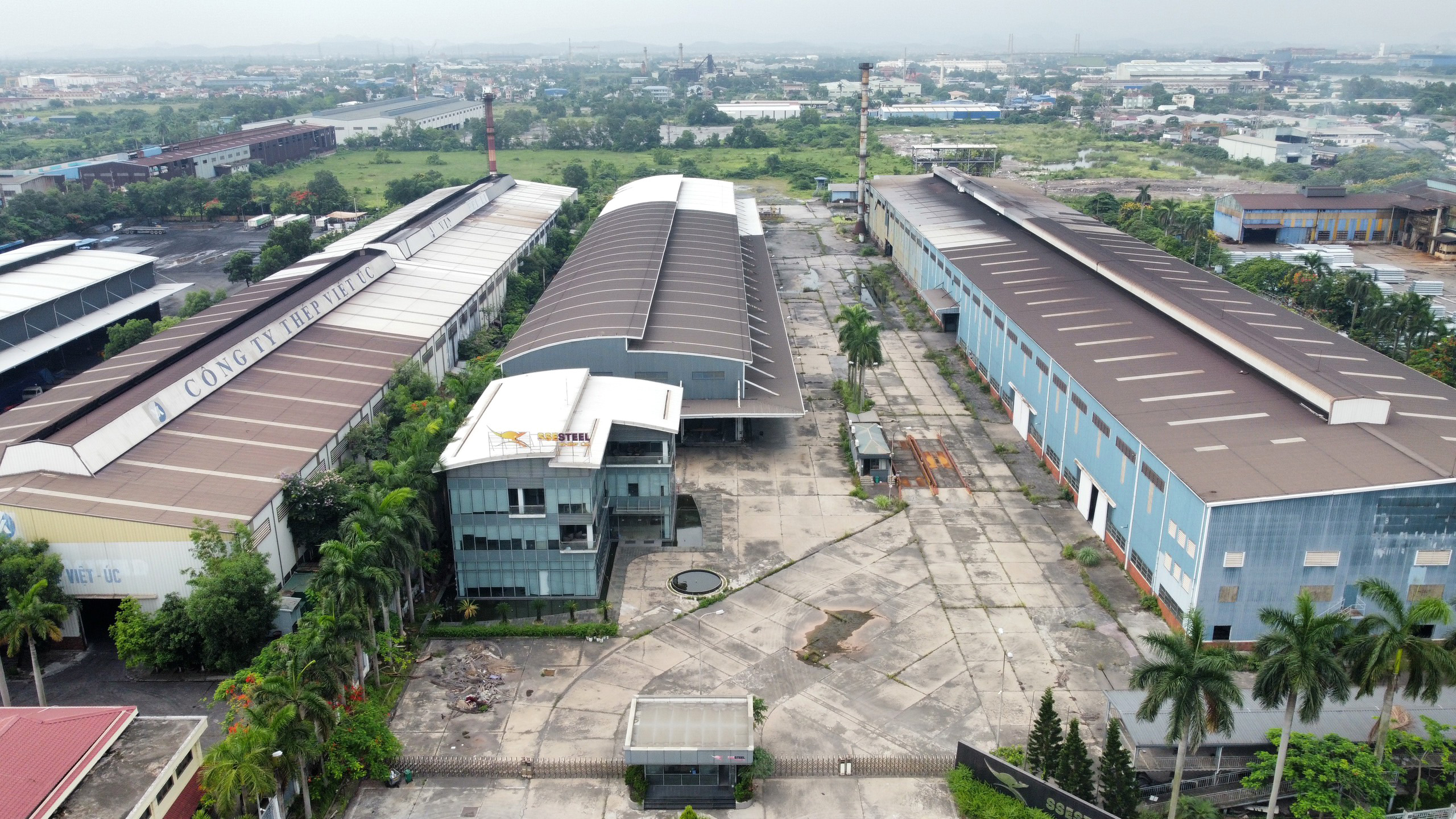 Khu vực các nhà máy thép tại phường Quán Toan (quận Hồng Bàng) có diện tích khoảng 45ha dự kiến sẽ dùng để hoàn trả cho nhà đầu tư thực hiện dự án giao thông theo hình thức BT.