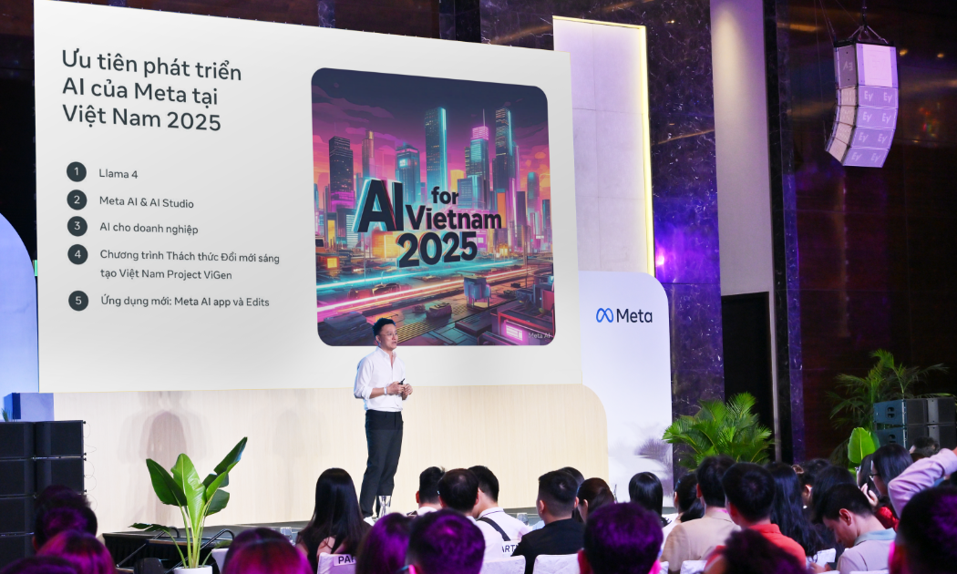 Sự kiện Meta Marketing Summit 2025 diễn ra ngày 8/5 tại Hà Nội.