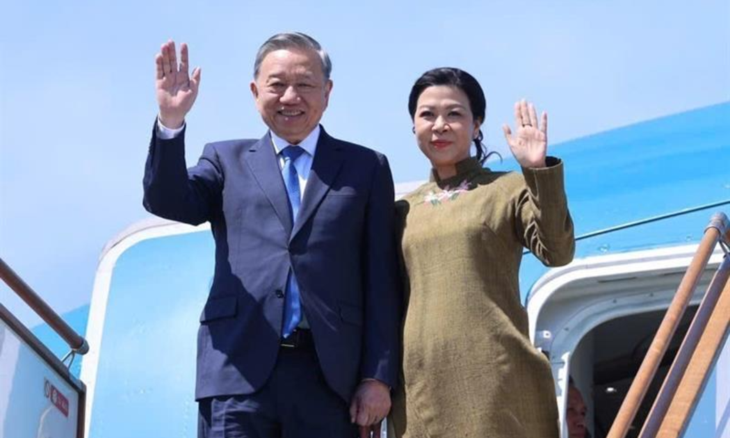 Tổng Bí thư Tô Lâm và Phu nhân rời thủ đô Baku, kết thúc tốt đẹp chuyến thăm cấp Nhà nước tới Cộng hòa Azerbaijan - Ảnh: TTXVN