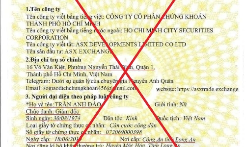 HOSE tiếp tục bị giả mạo trên một số ứng dụng mạng xã hội