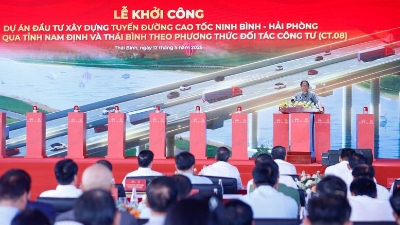 PM attends groundbreaking ceremony of Ninh Binh - Hai Phong expressway