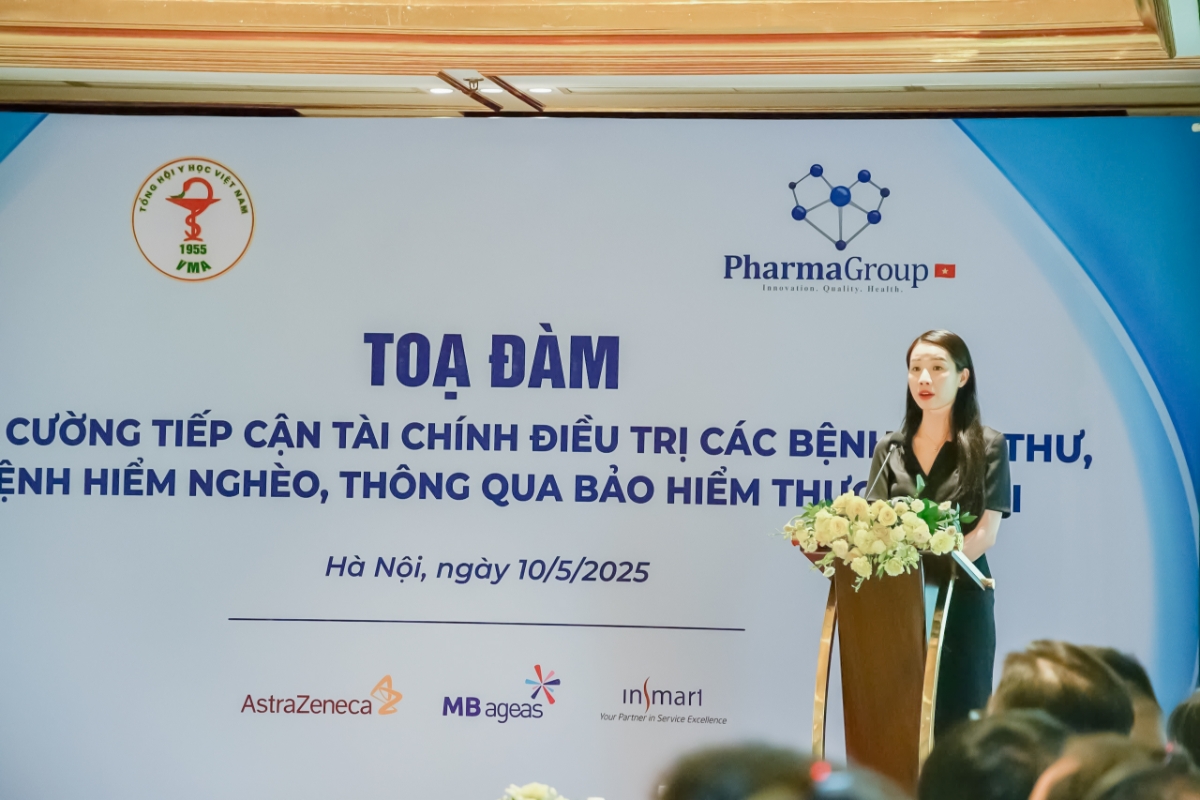 Phó Tổng giám đốc MB Ageas Life – Bà Nguyễn Thùy Linh phát biểu tại Tọa đàm.