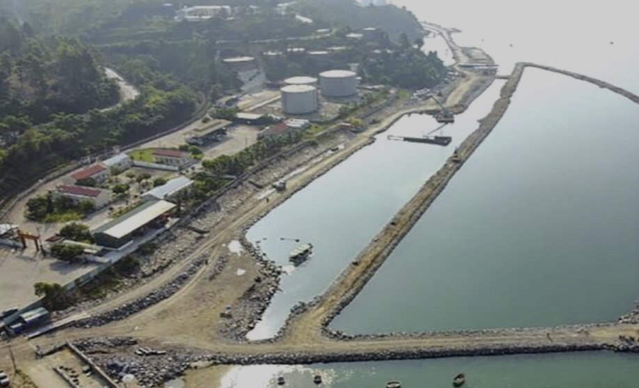 Cảng Liên Chiểu đang được thi công phần cơ sở hạ tầng dùng chung.