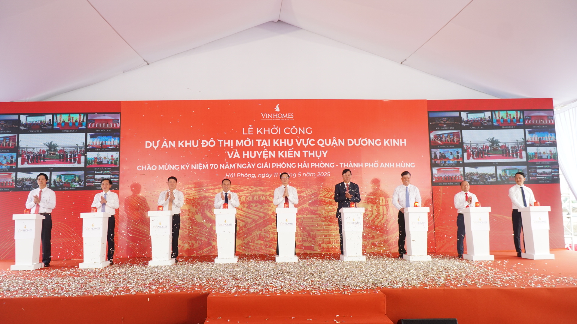 Khởi công Dự án đầu tư xây dựng Khu đô thị Vinhomes Golden City tại quận Dương Kinh và huyện Kiến Thụy