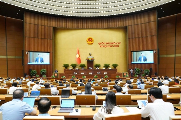 Quốc hội nghe b&aacute;o c&aacute;o giải tr&igrave;nh, tiếp thu, chỉnh l&yacute; dự thảo Luật Thuế thu nhập doanh nghiệp (sửa đổi) ng&agrave;y 12/5.