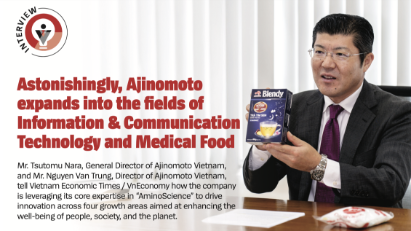 Astonishingly, Ajinomoto expands into the fields of Information & Communication Technology, Medical Food