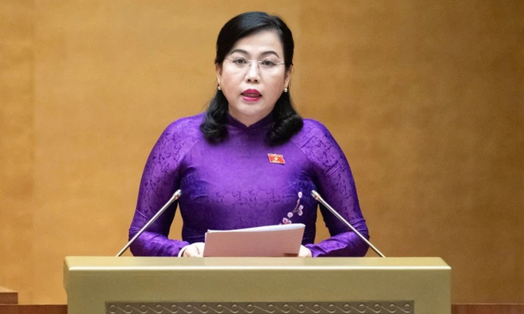 Chủ nhiệm Ủy ban Công tác đại biểu Nguyễn Thanh Hải trình - Ảnh: Quohoi.vn