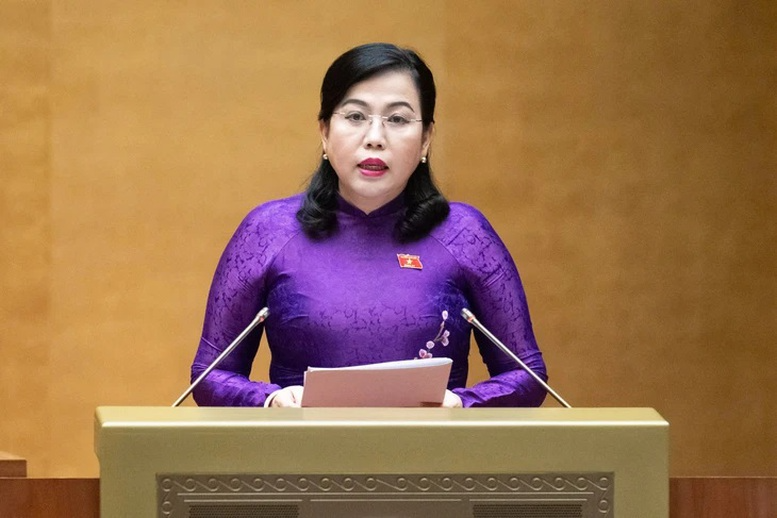 Chủ nhiệm Ủy ban Công tác đại biểu Nguyễn Thanh Hải trình - Ảnh: Quohoi.vn