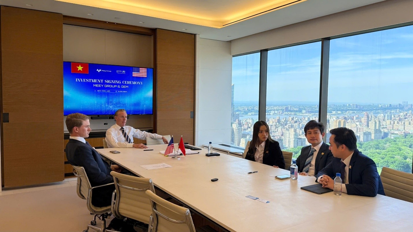 Lãnh đạo GEM và Meey Group thảo luận nhiều nội dung quan trọng tại lễ ký kết.