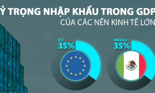 Các nền kinh tế lớn phụ thuộc vào hàng hóa nhập khẩu như thế nào?