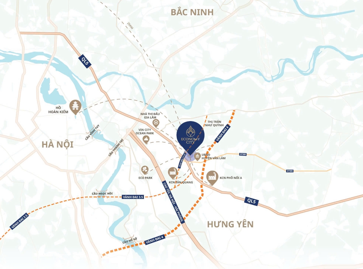 Economy City c&oacute; lợi thế về hạ tầng, quy hoạch v&agrave; m&ocirc;i trường sống&hellip; thu h&uacute;t nh&agrave; đầu tư.