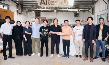 Đại diện Quỹ đầu tư Nhật Bản và Đồng sáng lập, lãnh đạo Alterno tại buổi công bố hoàn tất vòng gọi vốn A1 trị giá 1 triệu USD.