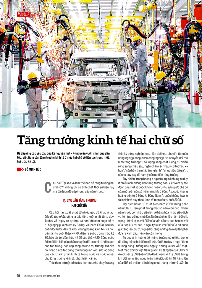 Tăng trưởng kinh tế hai chữ số - Ảnh 2