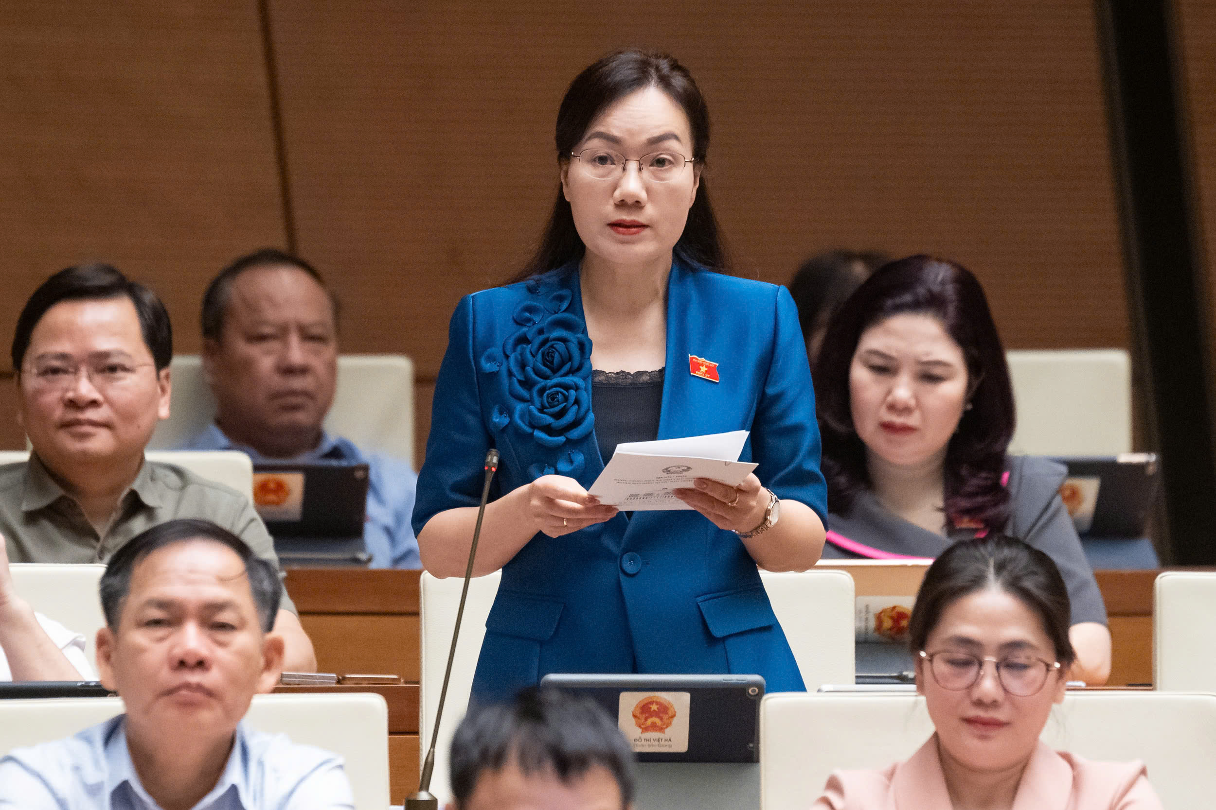 Đại biểu Đỗ Thị Việt H&agrave;, Đo&agrave;n ĐBQH tỉnh Bắc Giang. Ảnh: Quochoi.vn.