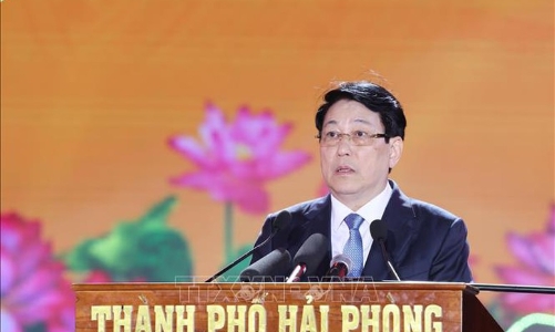 Chủ tịch nước Lương Cường: Hải Phòng có thời cơ lớn trở thành một đô thị tiêu biểu vươn tầm khu vực 