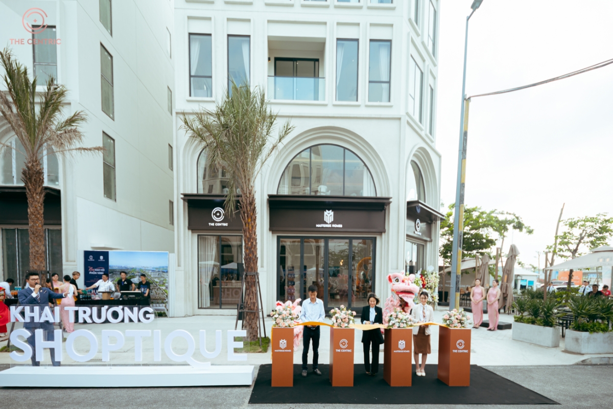 Căn shoptique mẫu tại The Centric đ&atilde; được Masterise Homes khai trương hồi th&aacute;ng 4.