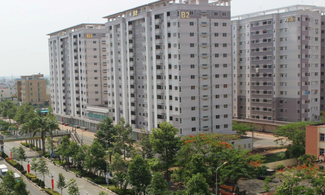 Khu chung cư nhà ở xã hội tại phường Quang Vinh TP Biên Hòa.