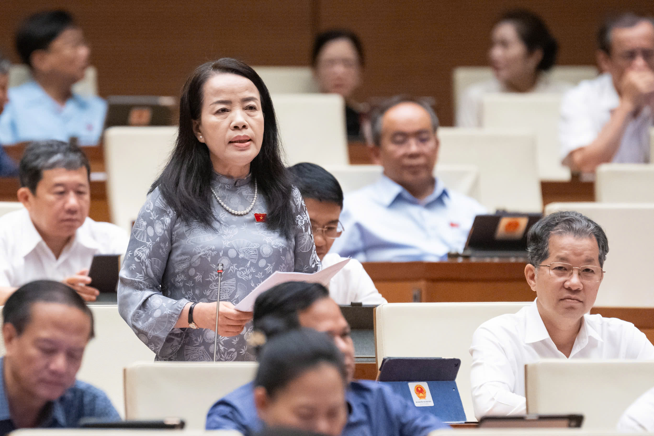 Đại biểu Nguyễn Thị Kim Thúy. Ảnh: Quochoi.vn.