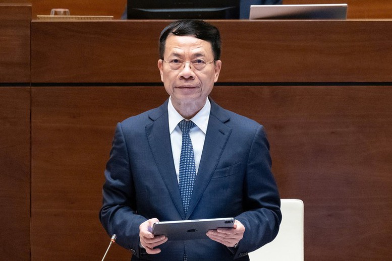 Bộ trưởng Bộ Khoa học và Công nghệ Nguyễn Mạnh Hùng. 