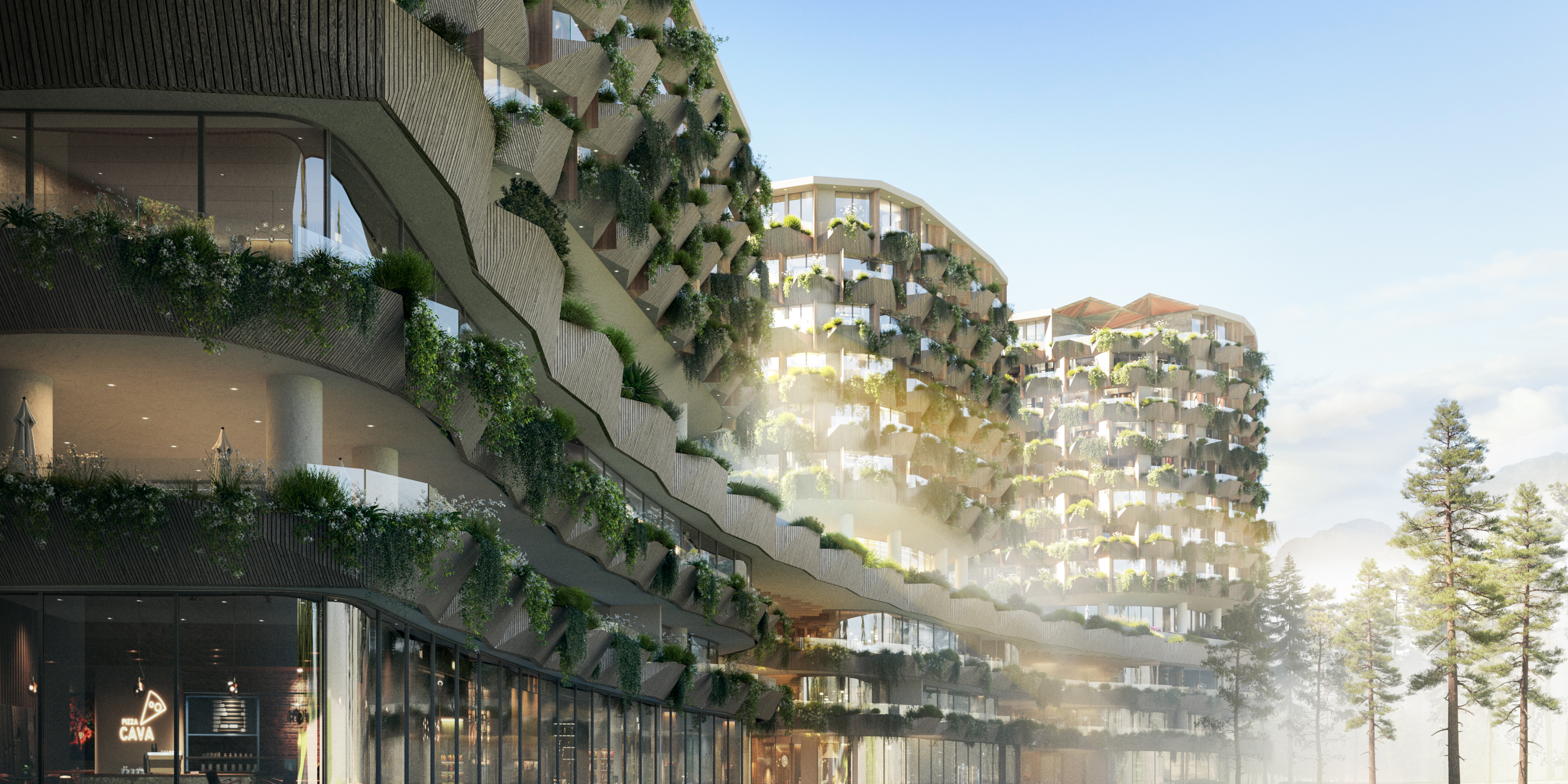 68 căn Sky Villas & Sky Mansions được thiết kế kiến trúc bởi huyền thoại Kengo Kuma.