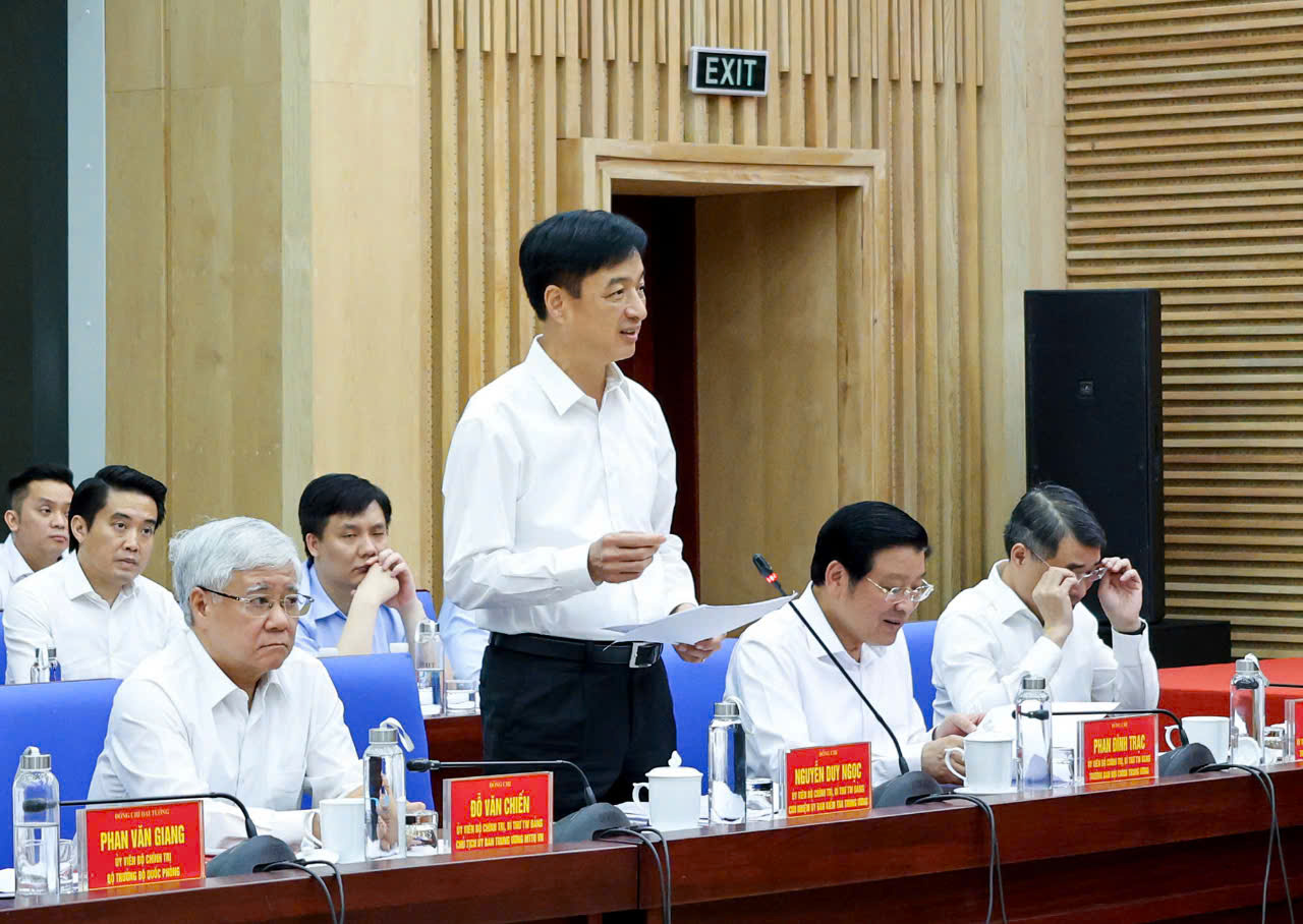 Chủ nhiệm Ủy ban Kiểm tra Trung ương Nguyễn Duy Ngọc lưu &yacute; một số nhiệm vụ thực hiện kết luận kiểm tra