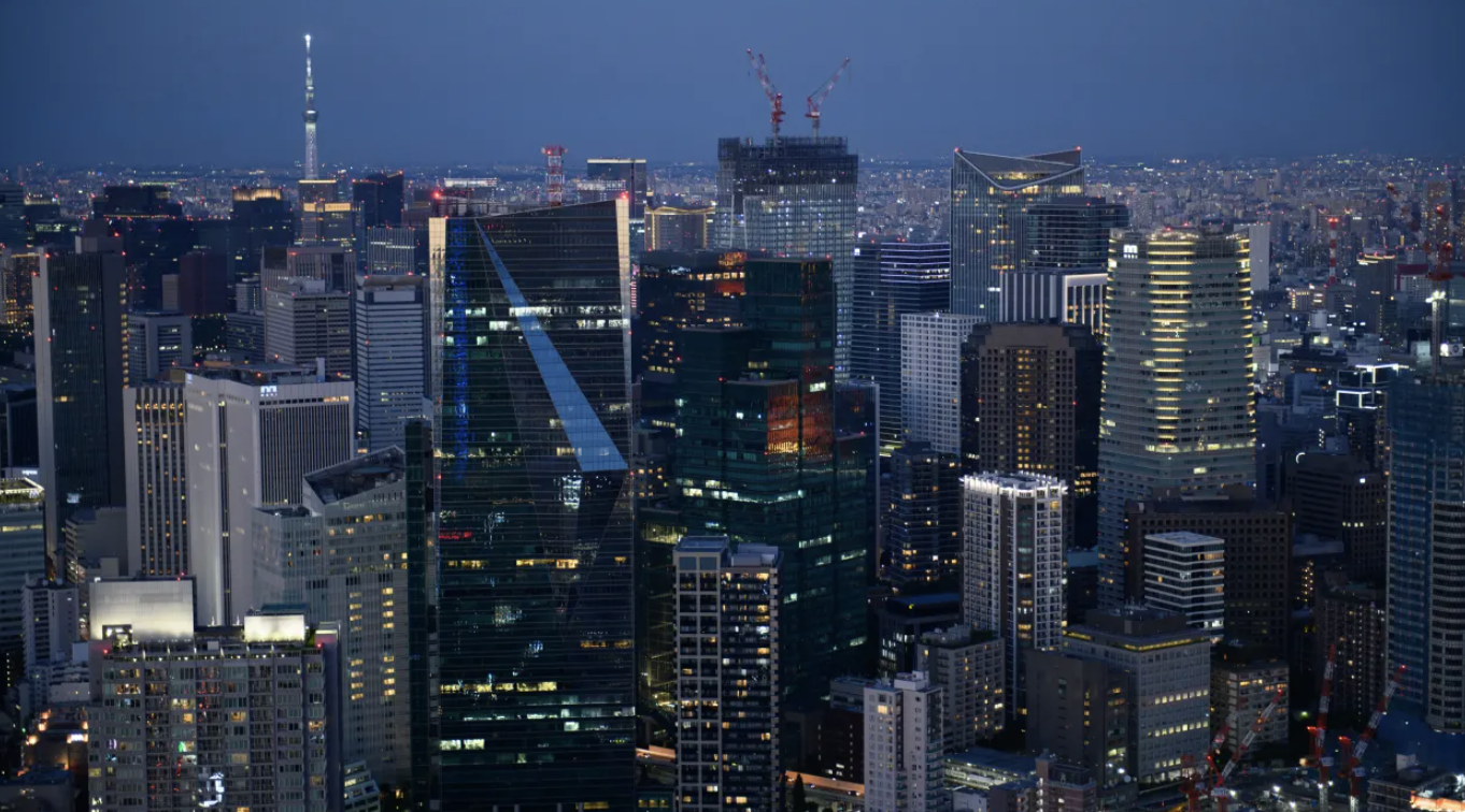 Quận Minato ở thủ đô Tokyo của Nhật Bản - Ảnh: Bloomberg.