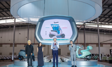 Sự kiện ra mắt các phiên bản Vespa 2025 tại Nhà máy Piaggio Vĩnh Phúc (Ảnh: Piaggio Việt Nam)
