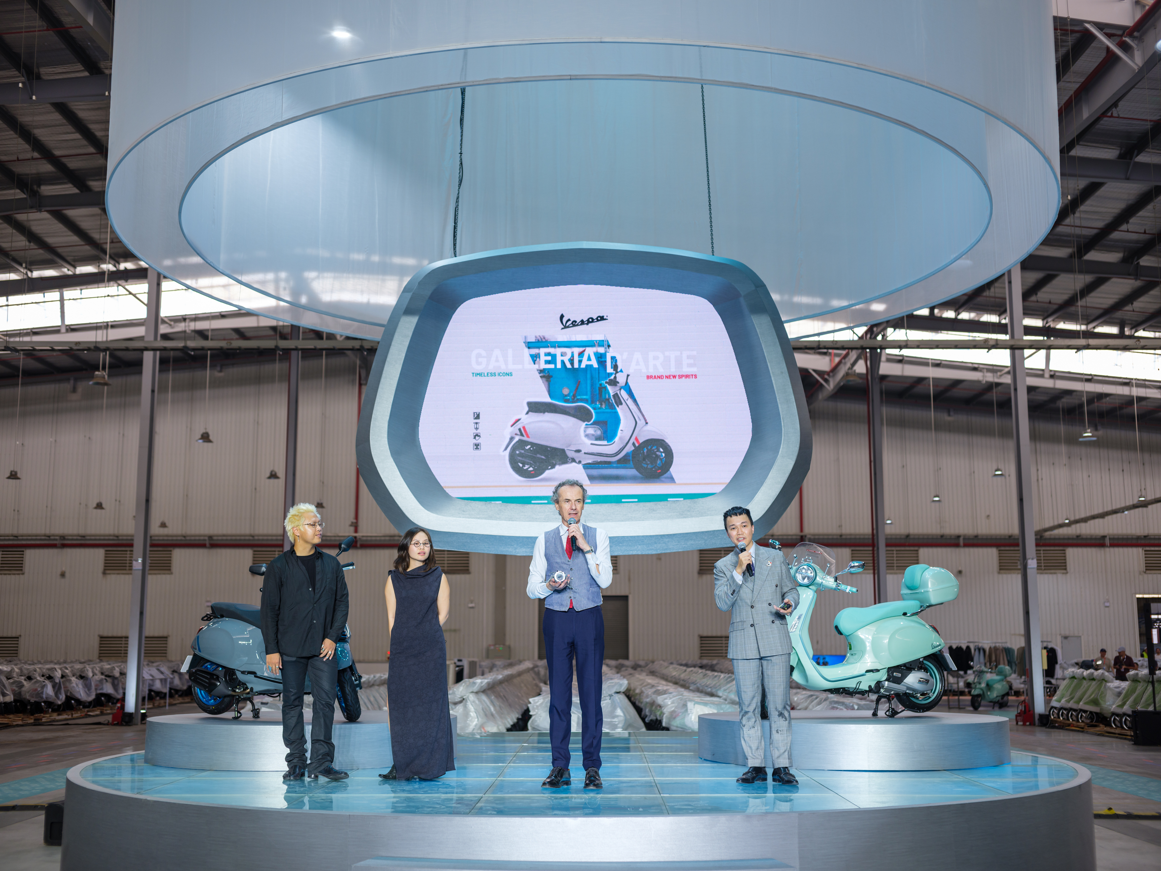 Sự kiện ra mắt các phiên bản Vespa 2025 tại Nhà máy Piaggio Vĩnh Phúc (Ảnh: Piaggio Việt Nam)