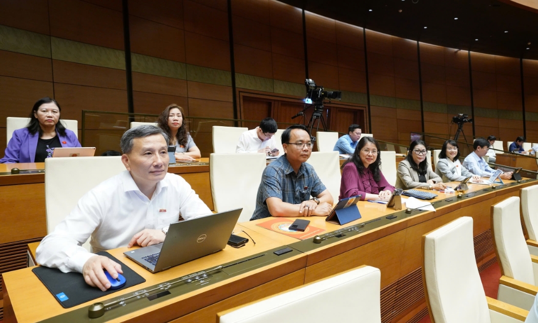 Các đại biểu tham dự phiên họp. Ảnh: Quochoi.vn.