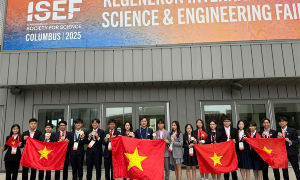 Đội tuyển Việt Nam đạt được thành tích cao tại Regeneron ISEF 2025.