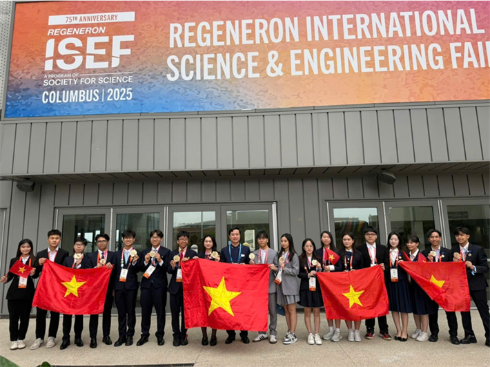 Đội tuyển Việt Nam đạt được thành tích cao tại Regeneron ISEF 2025.